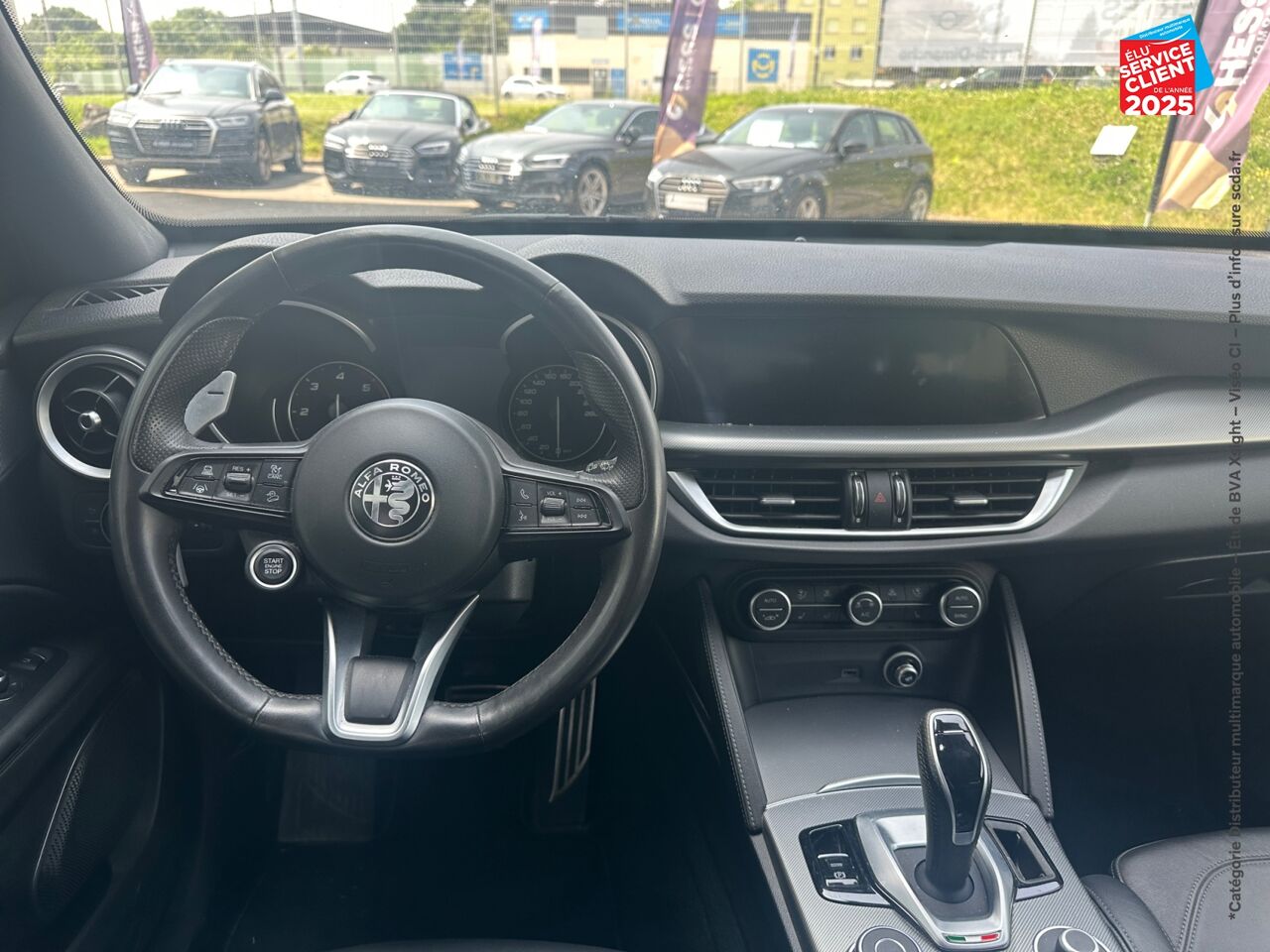 Véhicule d'occasion ALFA ROMEO STELVIO 2.2 DIESEL 210CH VELOCE Q4 AT8 SIEGE CUIR CHAUF VOLANT CHAUF GPS chez Renault Colmar