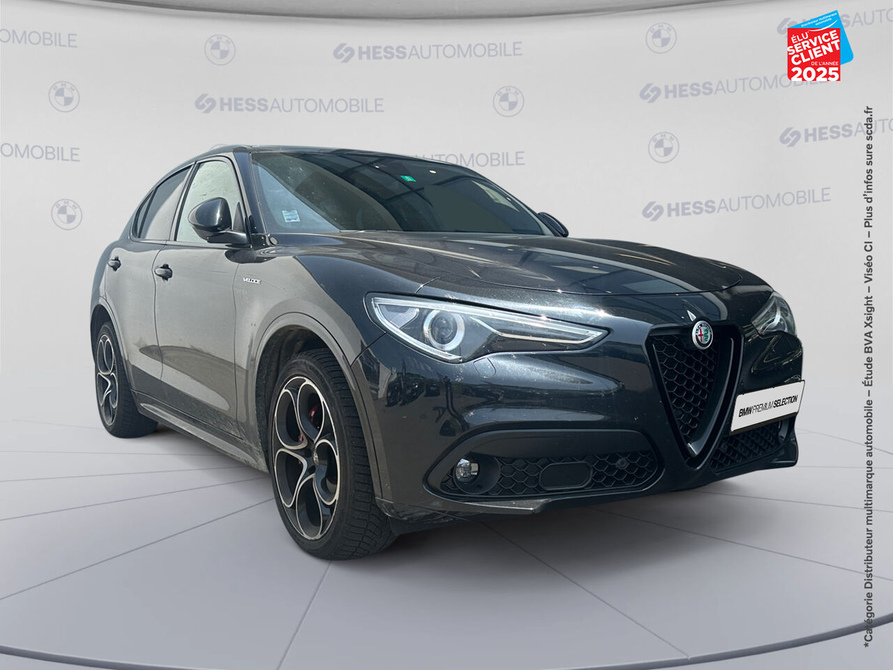 Véhicule d'occasion ALFA ROMEO STELVIO 2.2 DIESEL 210CH VELOCE Q4 AT8 SIEGE CUIR CHAUF VOLANT CHAUF GPS chez Renault Colmar