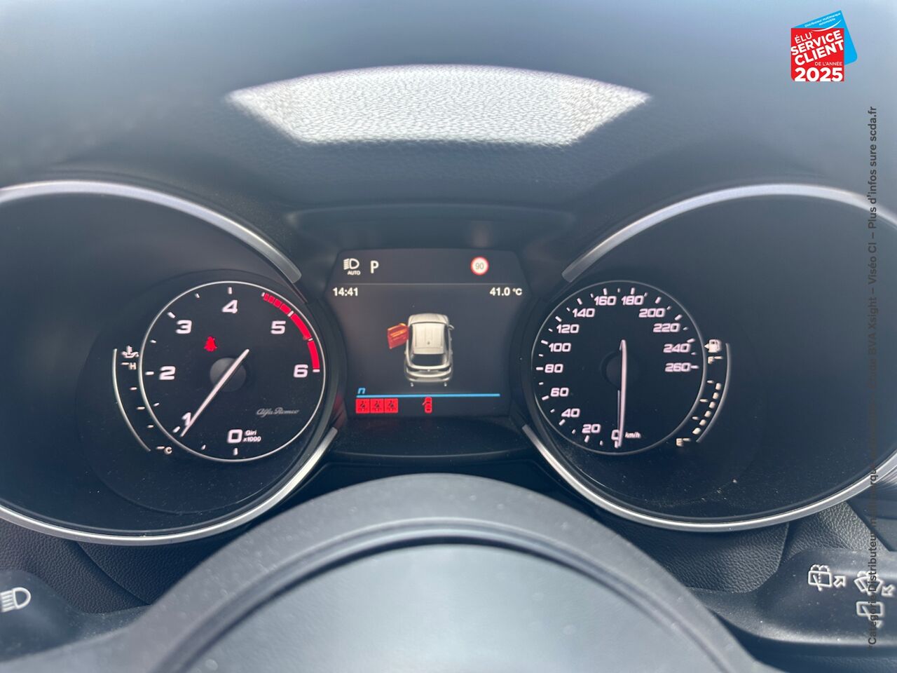 Véhicule d'occasion ALFA ROMEO STELVIO 2.2 DIESEL 210CH VELOCE Q4 AT8 SIEGE CUIR CHAUF VOLANT CHAUF GPS chez Renault Colmar