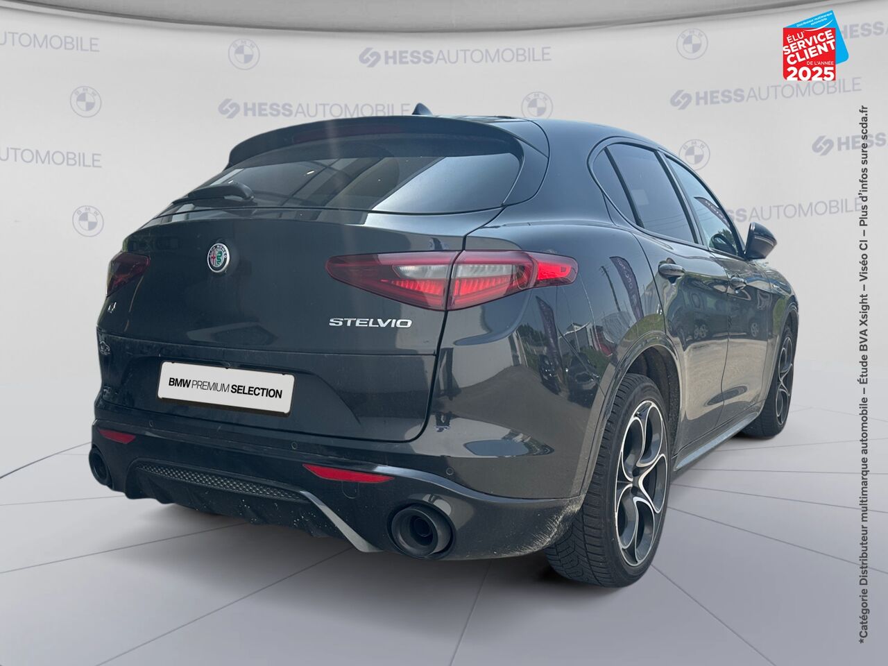 Véhicule d'occasion ALFA ROMEO STELVIO 2.2 DIESEL 210CH VELOCE Q4 AT8 SIEGE CUIR CHAUF VOLANT CHAUF GPS chez Renault Colmar