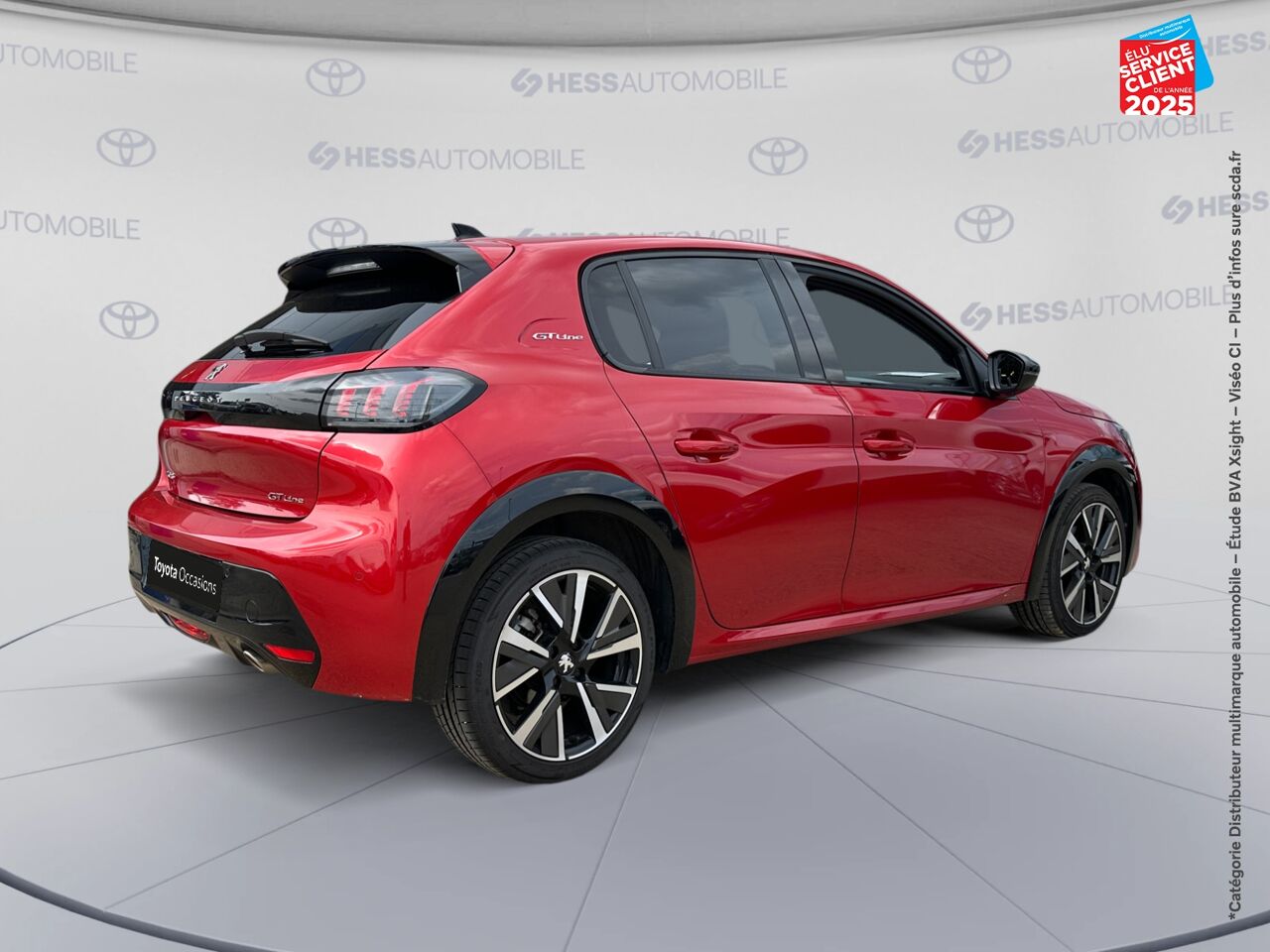 Véhicule d'occasion PEUGEOT 208 1.2 PURETECH 100CH SS GT LINE chez Toyota Bar le Duc