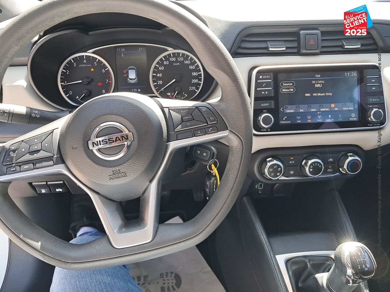 Véhicule d'occasion NISSAN MICRA 1.0 IG-T 100CH ACENTA 2020 chez Toyota Thionville