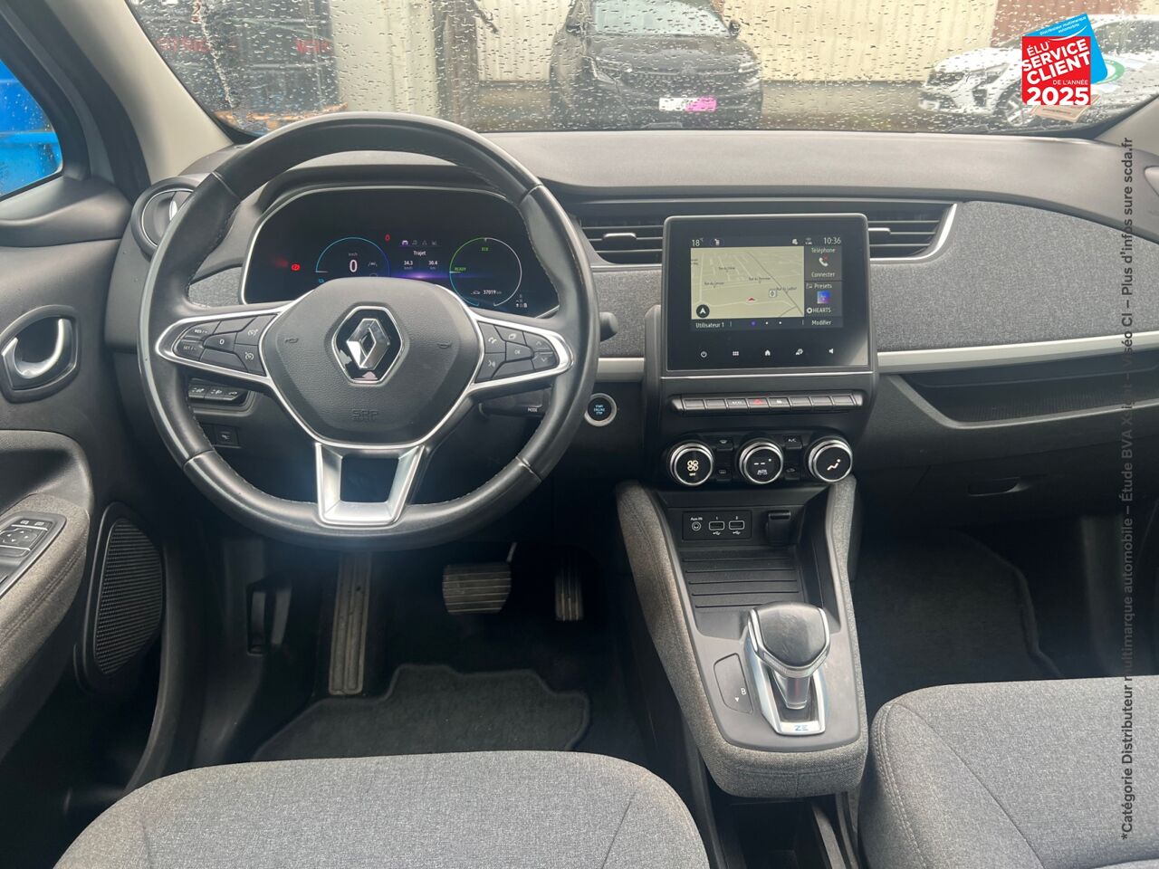 Véhicule d'occasion RENAULT ZOE E-TECH LIMITED CHARGE NORMALE R110 ACHAT INTEGRAL GPS RADAR AR chez Renault Belfort
