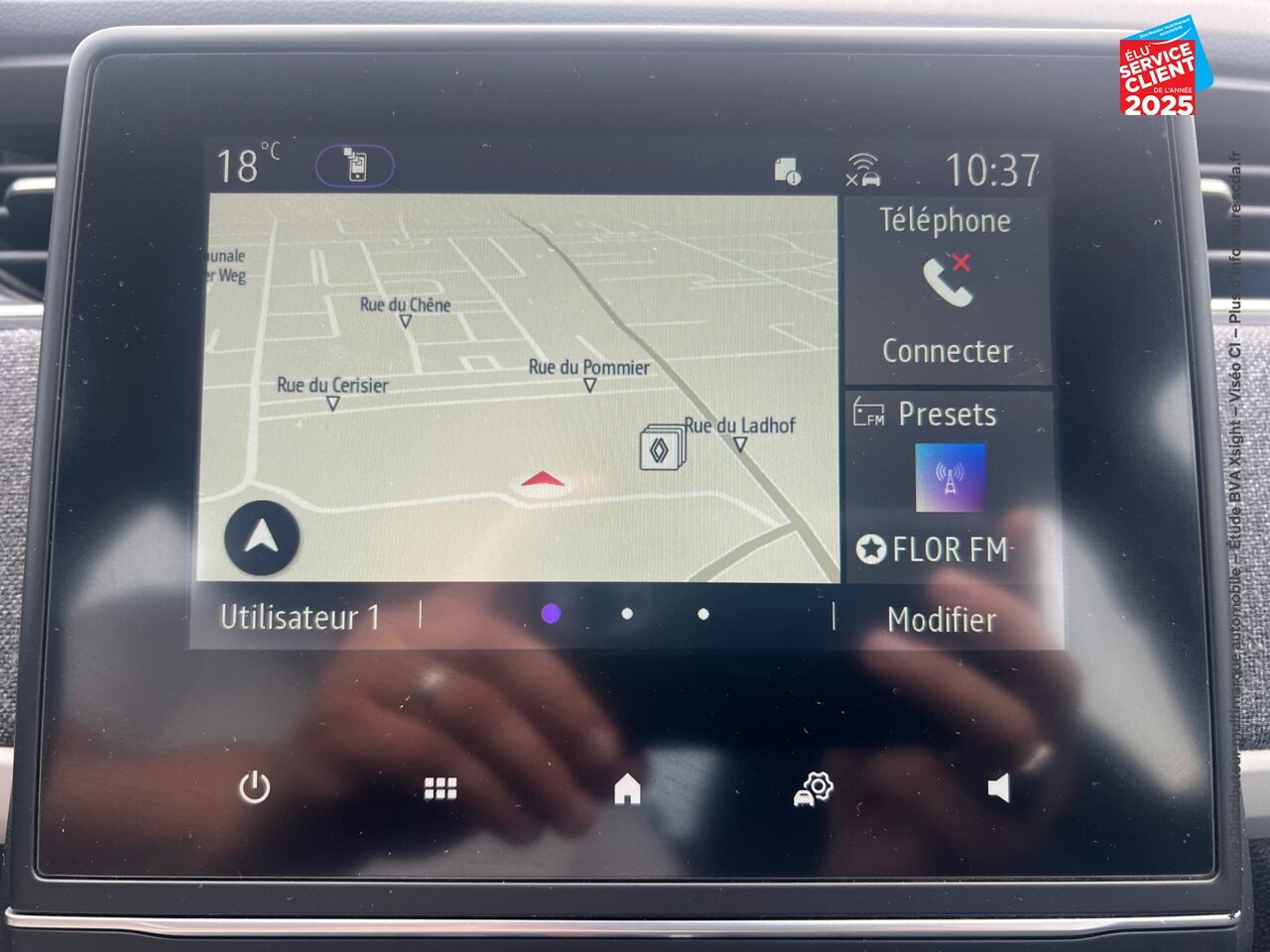Véhicule d'occasion RENAULT ZOE E-TECH LIMITED CHARGE NORMALE R110 ACHAT INTEGRAL GPS RADAR AR chez Renault Belfort