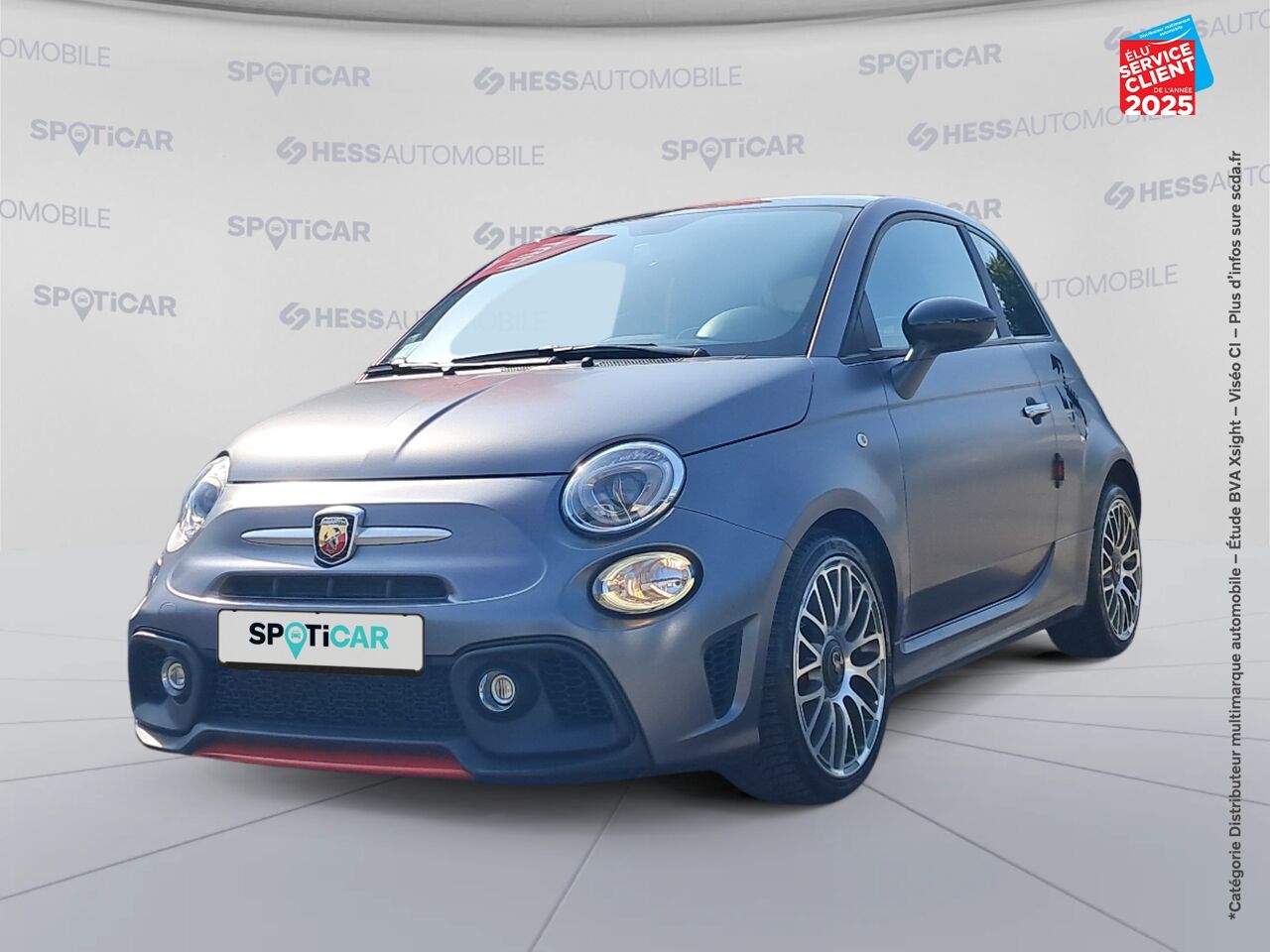 Véhicule d'occasion ABARTH 500 1.4 TURBO T-JET 145CH 595 MY17 BVA TOUVRANT GPS chez MINI Lons-Le-Saunier