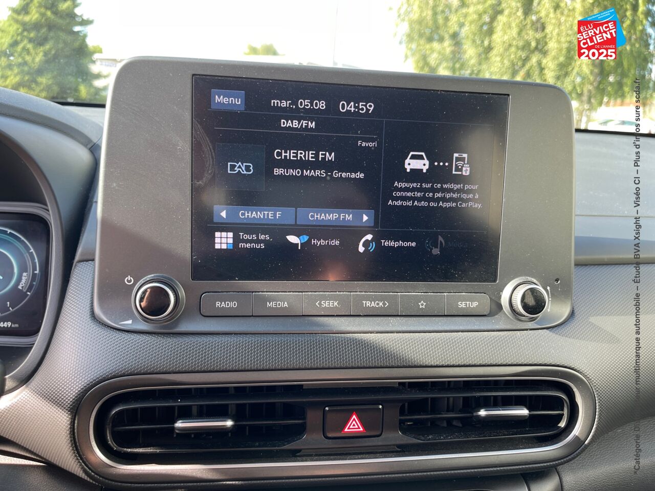 Véhicule d'occasion HYUNDAI KONA 1.6 GDI 141CH HYBRID INTUITIVE DCT-6 chez Hyundai Epernay