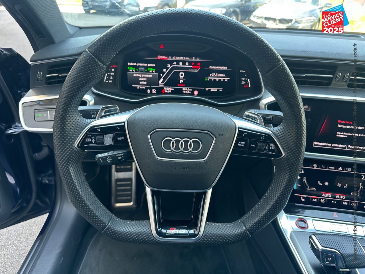 Véhicule d'occasion AUDI RS7 SPORTBACK 4.0 V8 TFSI 600CH QUATTRO TIPTRONIC 8 chez BMW Belfort