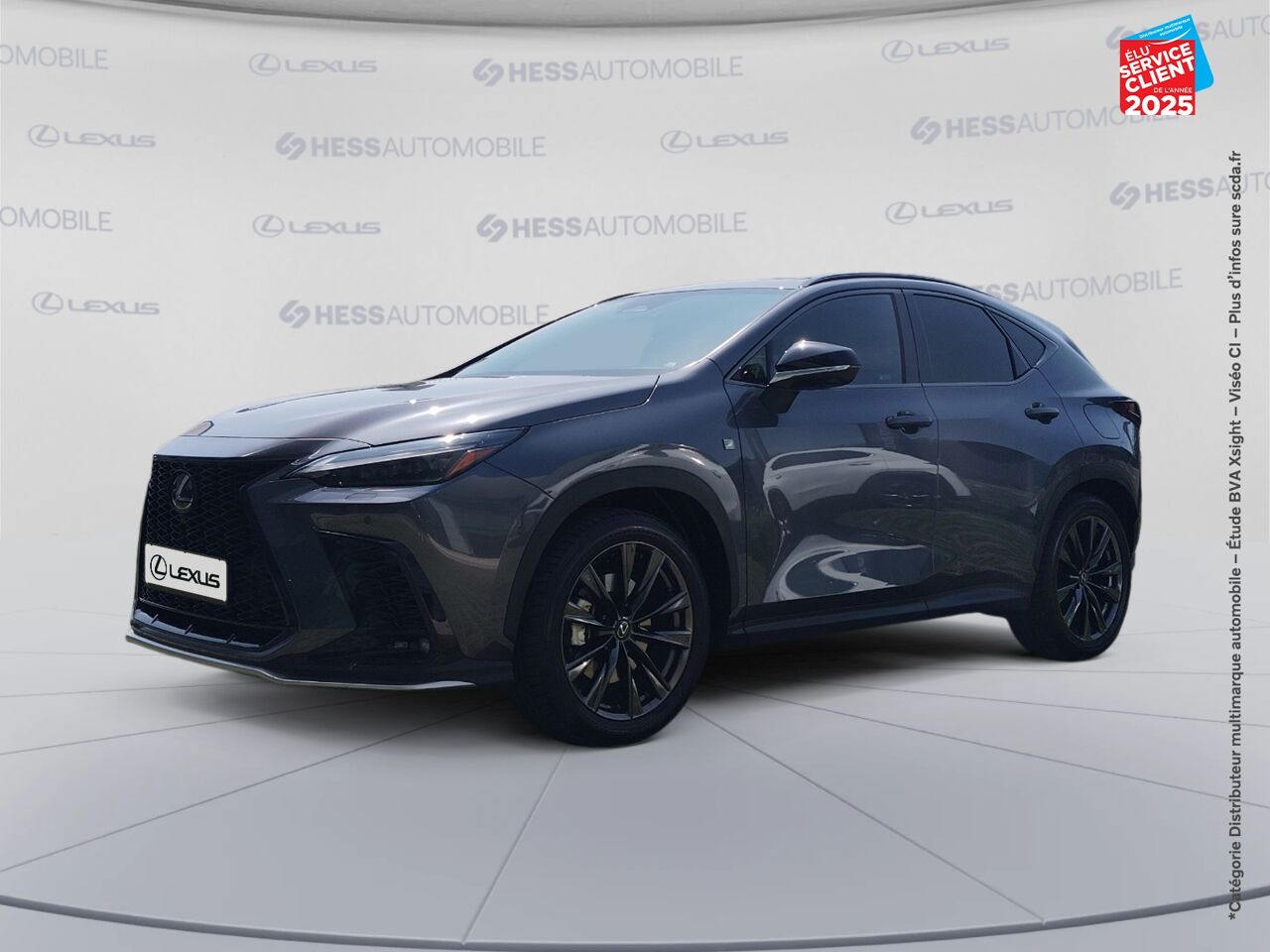 Véhicule d'occasion LEXUS NX 450H+ F SPORT EXECUTIVE 4WD TOUVRANT SIEGE CHAUF VENTIL VOLANT CHAUF CAMERA GPS chez Lexus Strasbourg