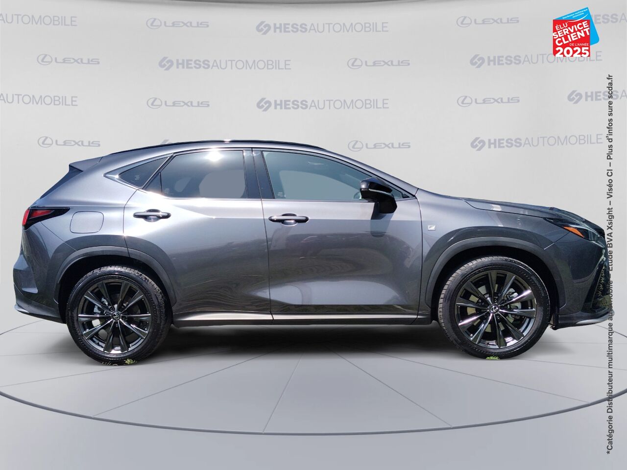 Véhicule d'occasion LEXUS NX 450H+ F SPORT EXECUTIVE 4WD TOUVRANT SIEGE CHAUF VENTIL VOLANT CHAUF CAMERA GPS chez Lexus Strasbourg