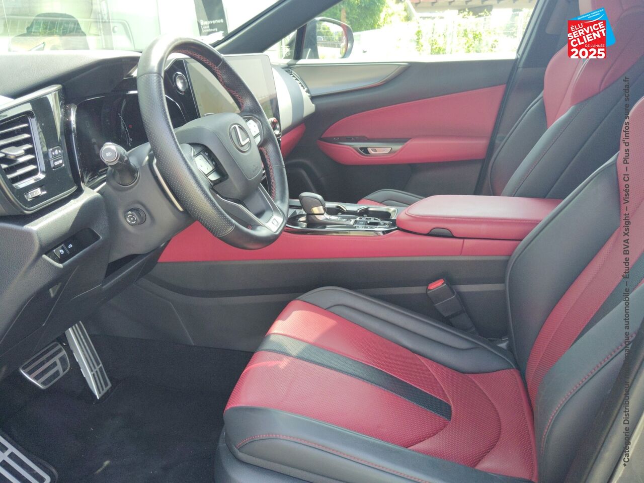 Véhicule d'occasion LEXUS NX 450H+ F SPORT EXECUTIVE 4WD TOUVRANT SIEGE CHAUF VENTIL VOLANT CHAUF CAMERA GPS chez Lexus Strasbourg