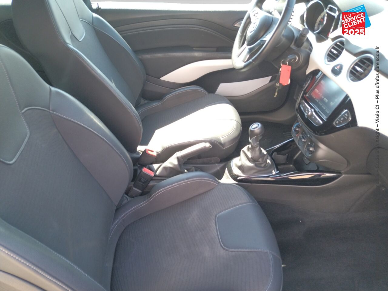 Véhicule d'occasion OPEL ADAM 1.4 TWINPORT 87CH WHITE EDITION START/STOP chez Dacia Montbéliard