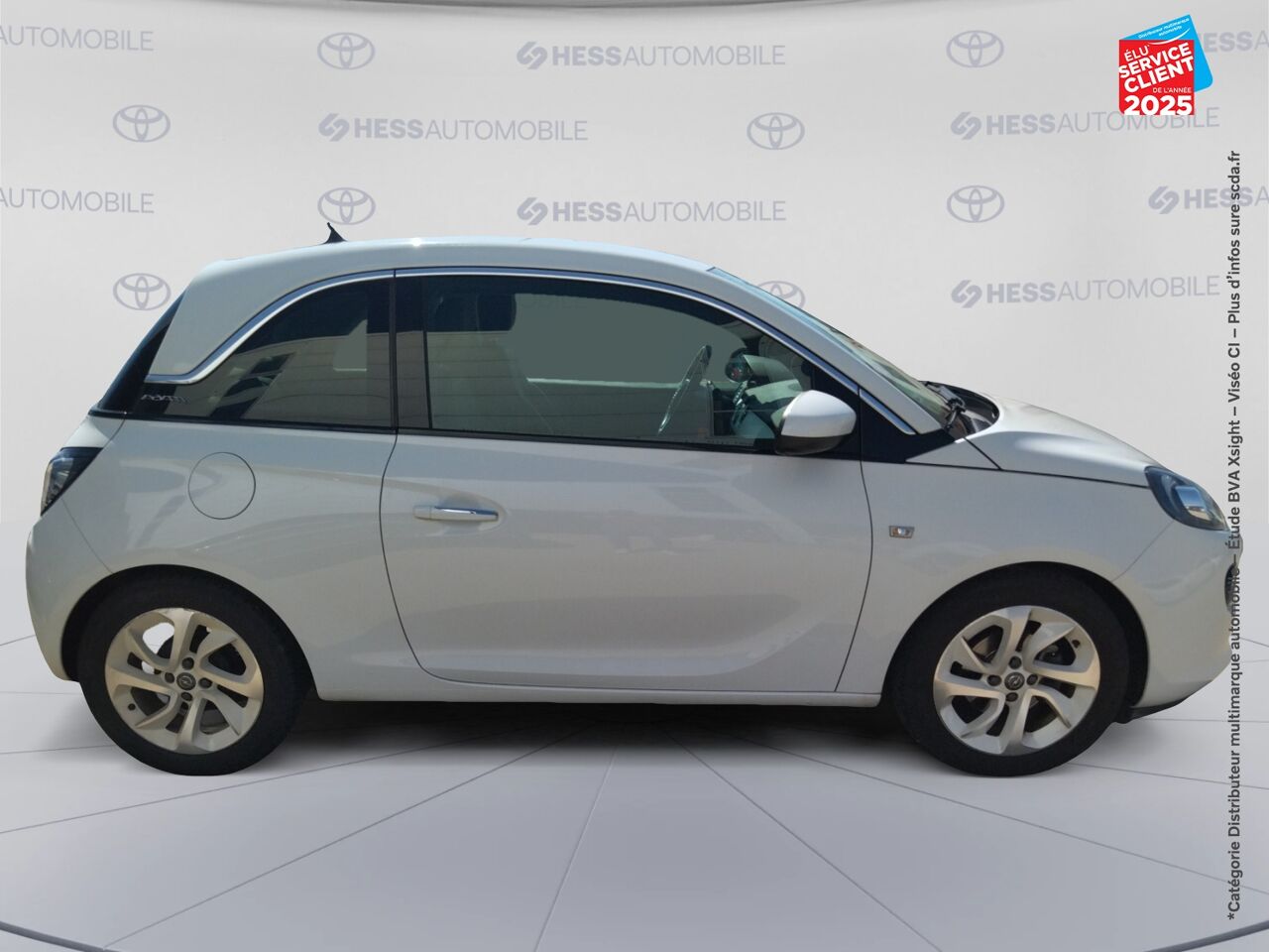 Véhicule d'occasion OPEL ADAM 1.4 TWINPORT 87CH WHITE EDITION START/STOP chez Dacia Montbéliard