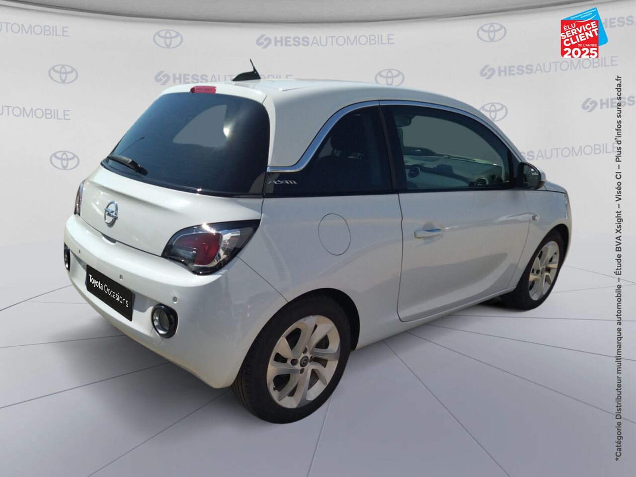 Véhicule d'occasion OPEL ADAM 1.4 TWINPORT 87CH WHITE EDITION START/STOP chez Dacia Montbéliard