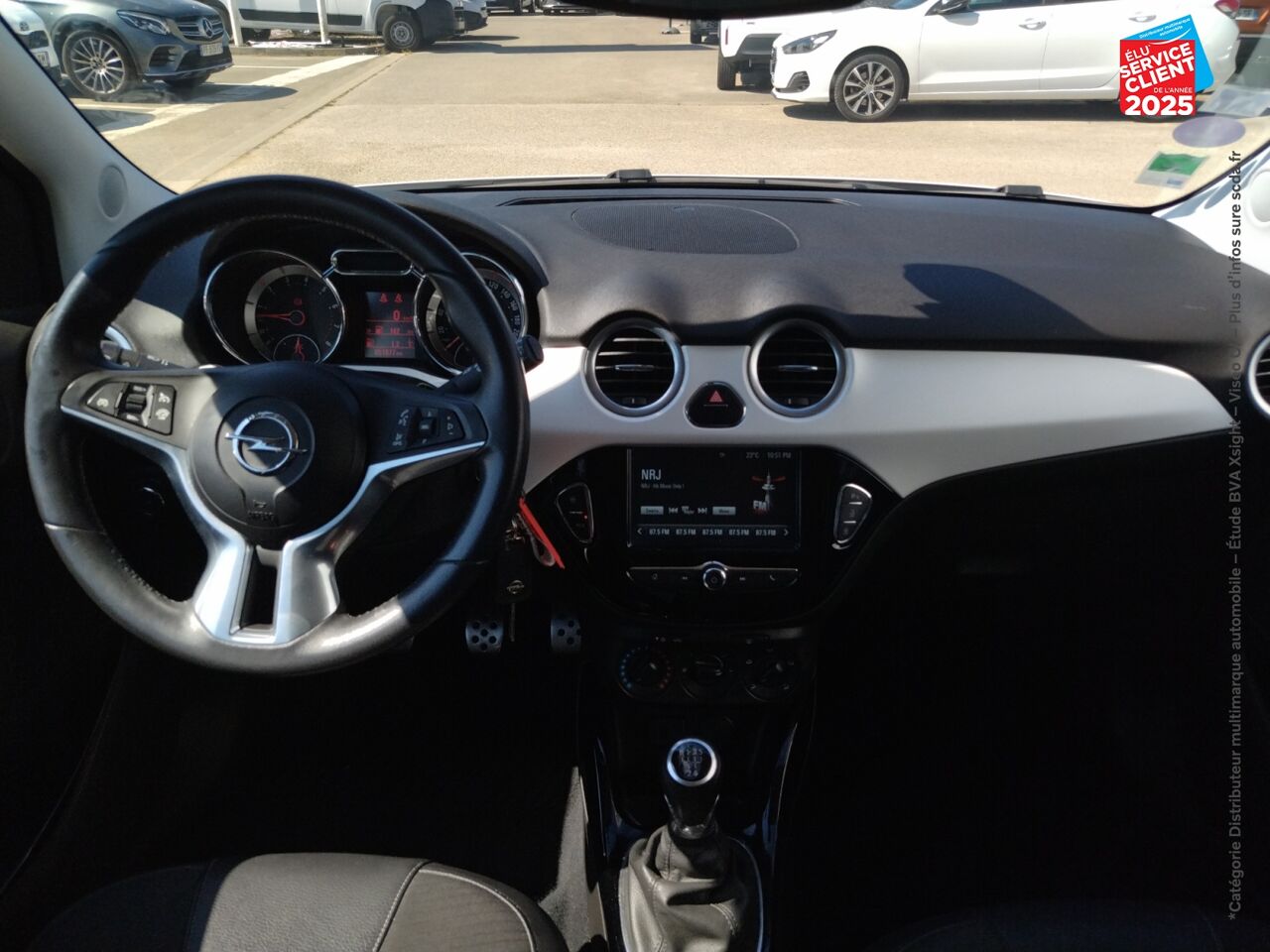 Véhicule d'occasion OPEL ADAM 1.4 TWINPORT 87CH WHITE EDITION START/STOP chez Dacia Montbéliard