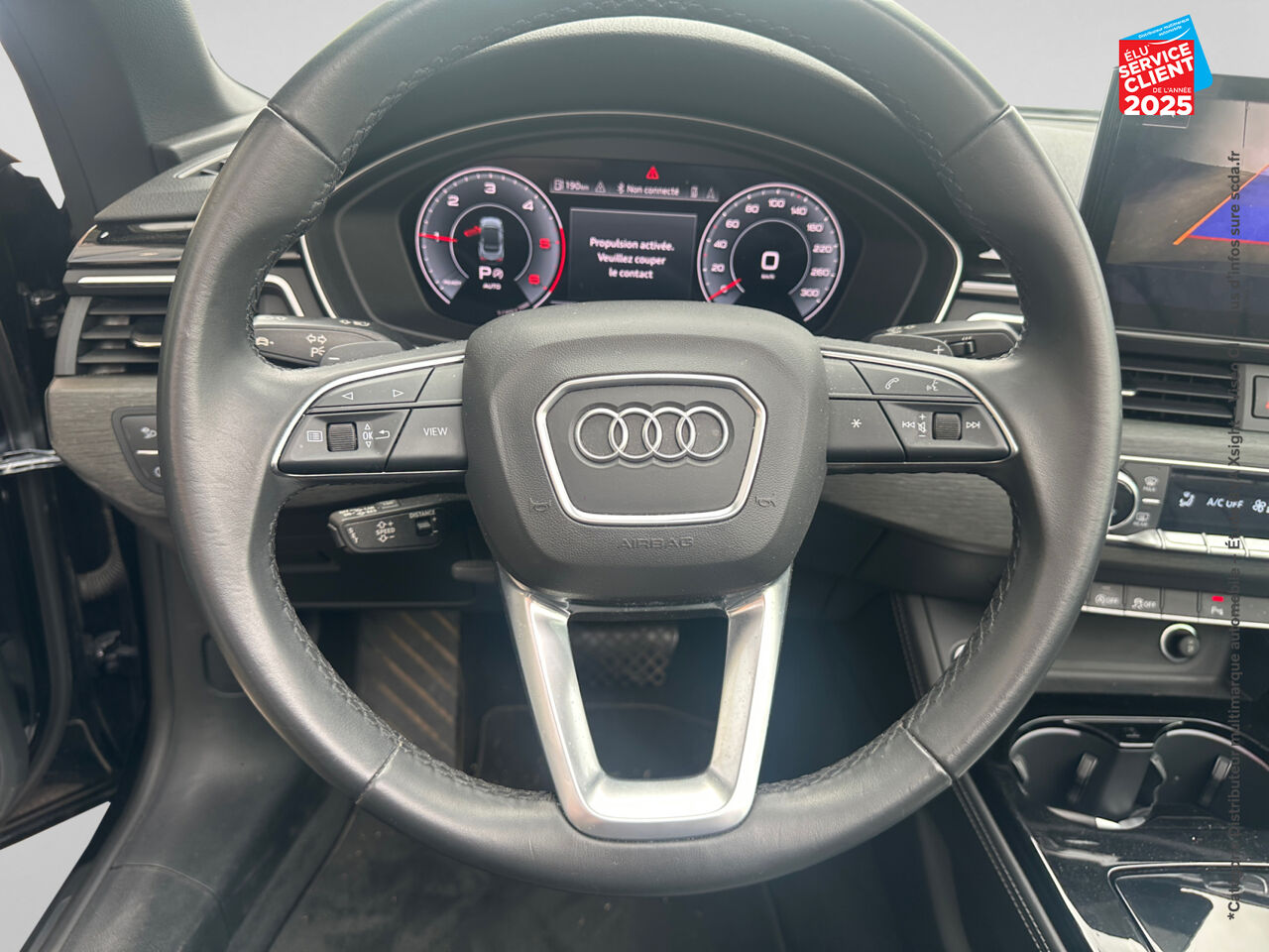Véhicule d'occasion AUDI A5 CABRIOLET 35 TDI 163CH AVUS S TRONIC 7 chez Volvo Chalons