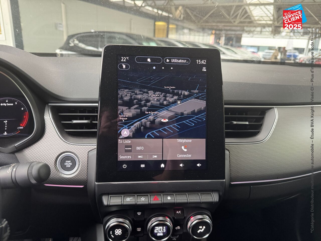 Véhicule d'occasion RENAULT ARKANA 1.3 TCE MILD HYBRID 140CH TECHNO EDC -22 GPS chez Hyundai Epernay