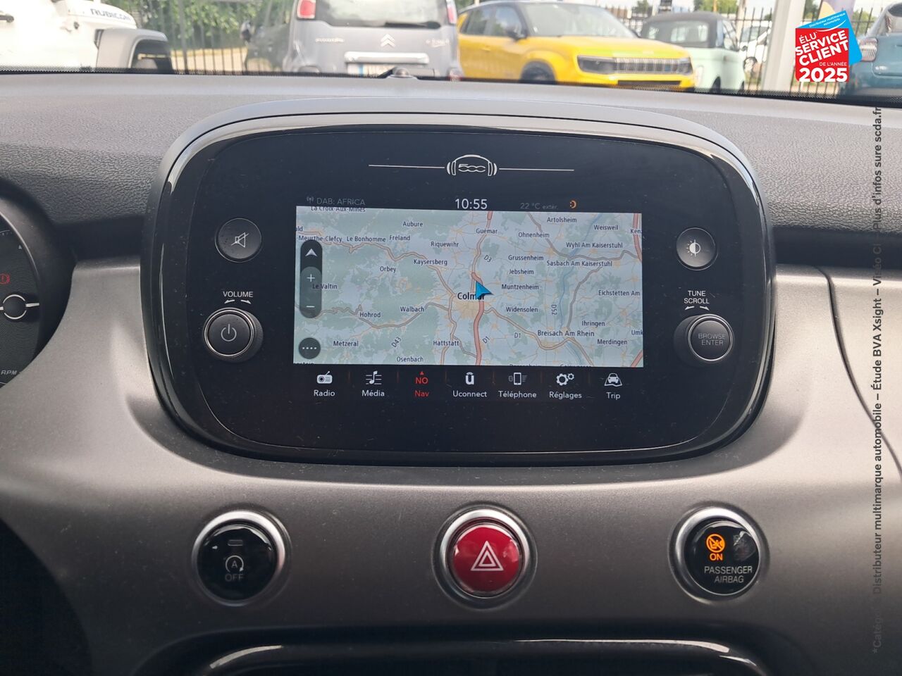 Véhicule d'occasion FIAT 500X 1.3 FIREFLY TURBO T4 150CH BALLON OR DCT GPS CAMERA chez Toyota Thionville