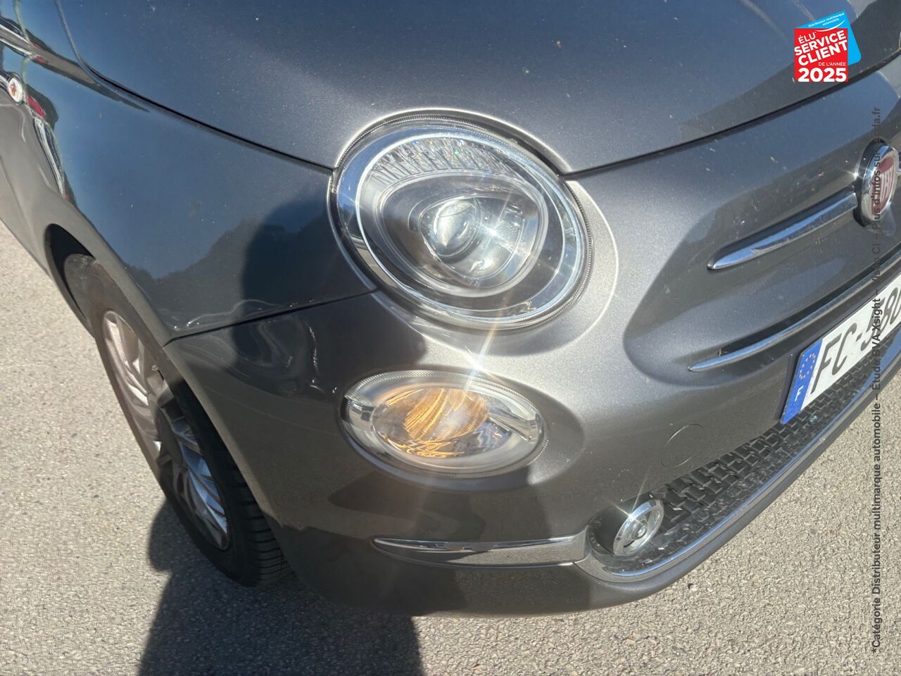 Véhicule d'occasion FIAT 500 1.2 8V 69CH ECO PACK LOUNGE EURO6D chez Toyota Thionville