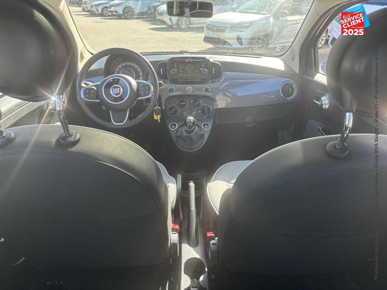Véhicule d'occasion FIAT 500 1.2 8V 69CH ECO PACK LOUNGE EURO6D chez Toyota Thionville