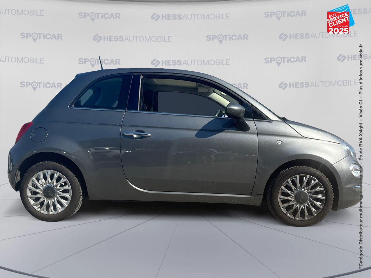 Véhicule d'occasion FIAT 500 1.2 8V 69CH ECO PACK LOUNGE EURO6D chez Toyota Thionville