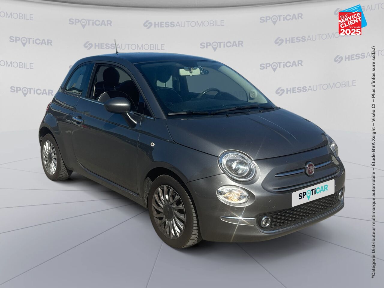 Véhicule d'occasion FIAT 500 1.2 8V 69CH ECO PACK LOUNGE EURO6D chez Toyota Thionville