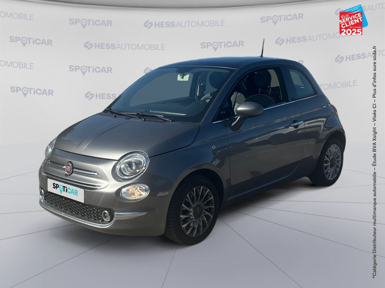 Véhicule d'occasion FIAT 500 1.2 8V 69CH ECO PACK LOUNGE EURO6D chez Toyota Thionville