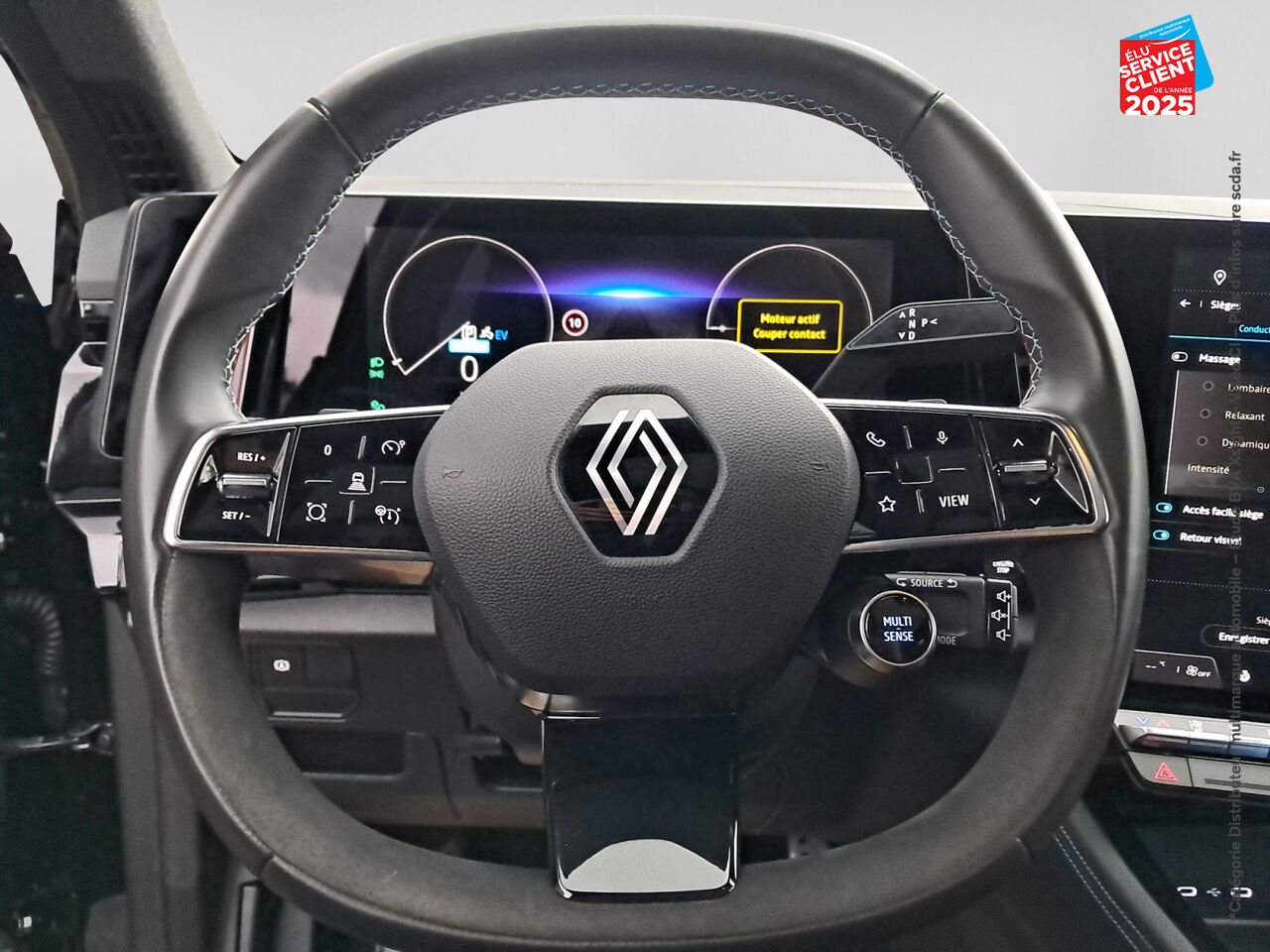Véhicule d'occasion RENAULT ESPACE 1.2 E-TECH FULL HYBRID 200CH ESPRIT ALPINE SIEGES CHAUF VOLANT CHAUF chez Toyota Thionville