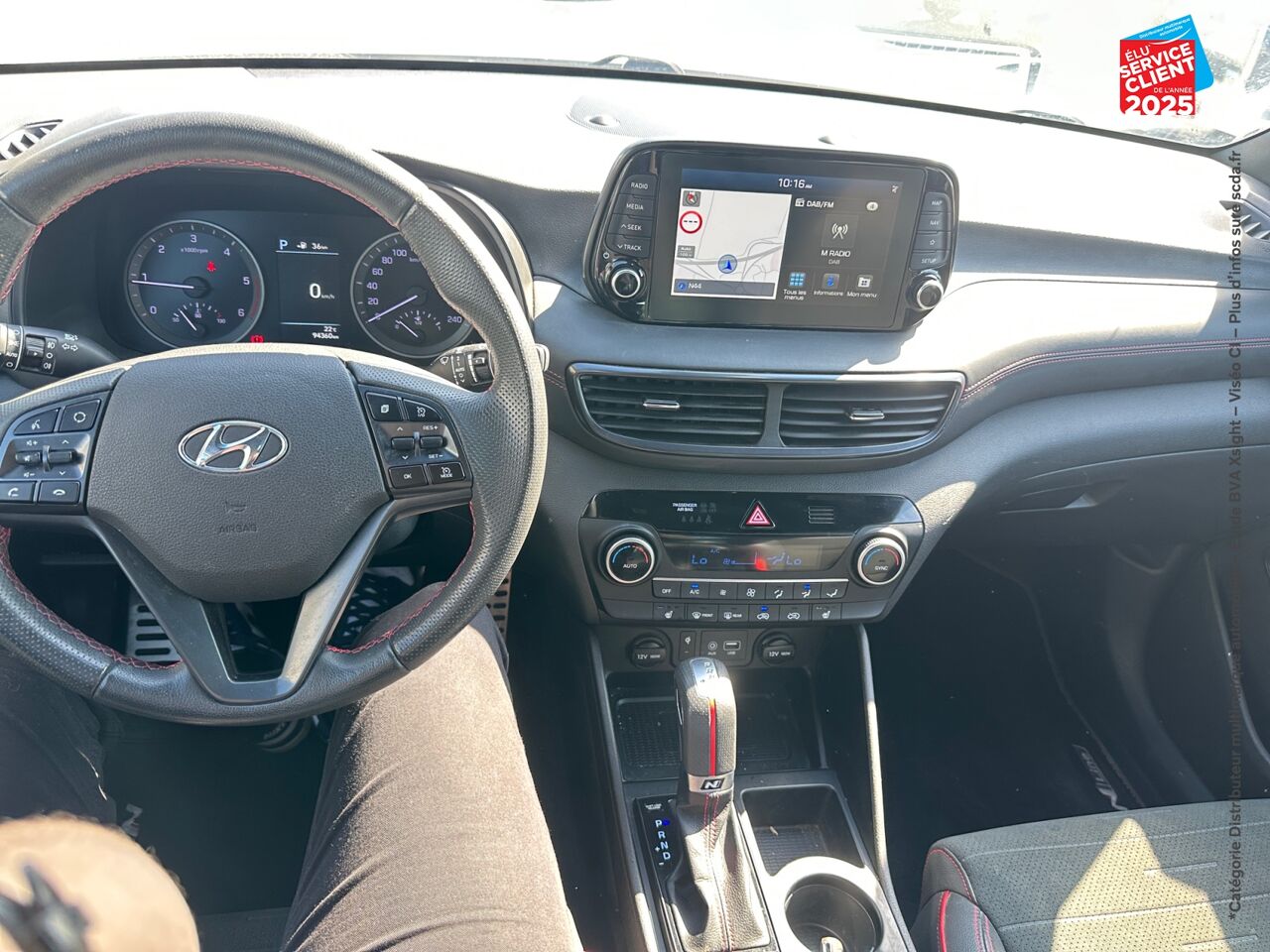 Véhicule d'occasion HYUNDAI TUCSON 1.6 CRDI 136CH HYBRID 48V N LINE EDITION DCT-7 EURO6D-EVAP SIEGES CHAUF GPS CAMERA chez Renault Saint-Louis