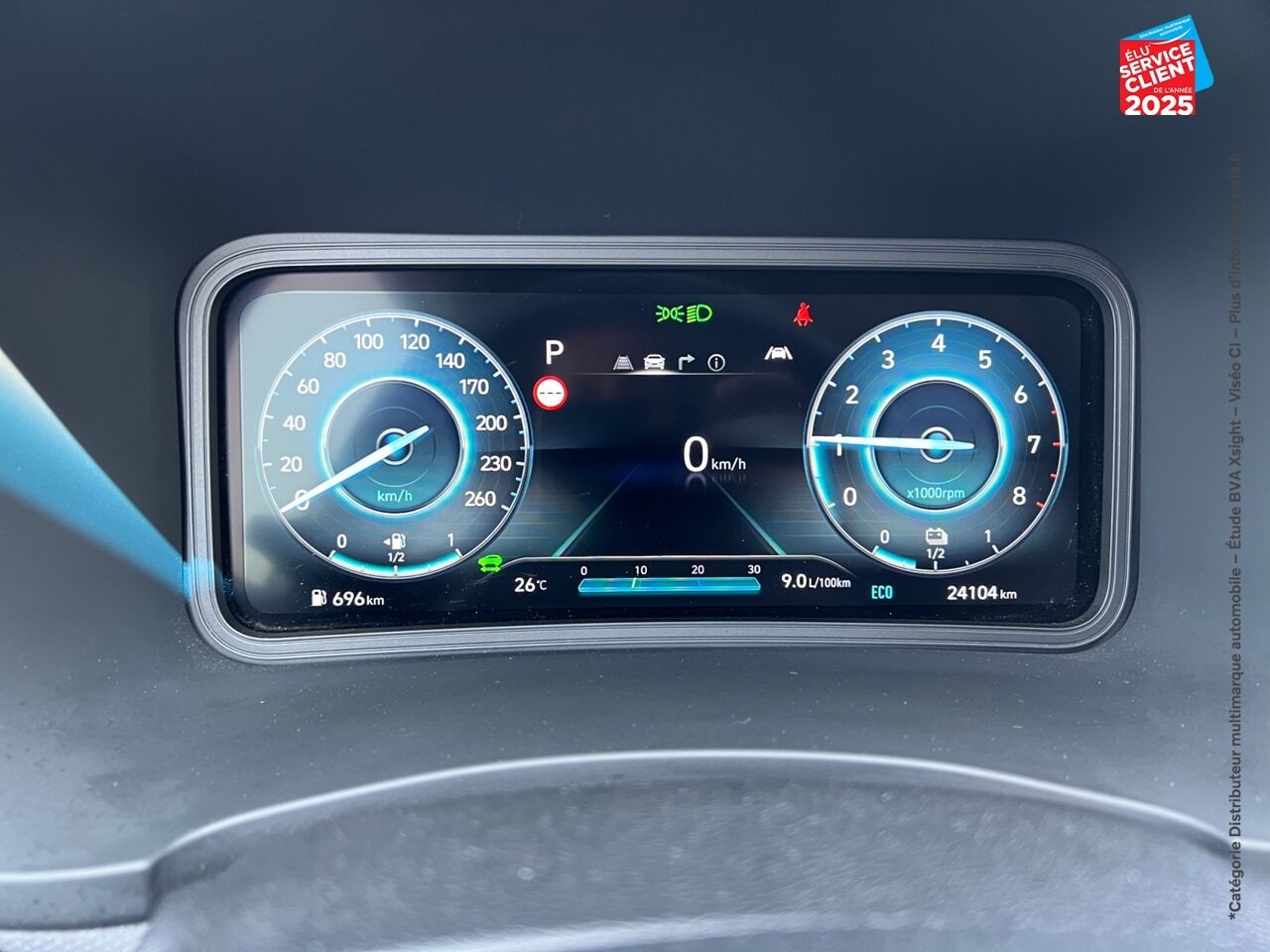 Véhicule d'occasion HYUNDAI KONA 1.6 GDI 141CH HYBRID EXECUTIVE DCT-6 SIEGES CHAUF/CUIR GPS CAMERA CARPLAY chez Hyundai Chalons