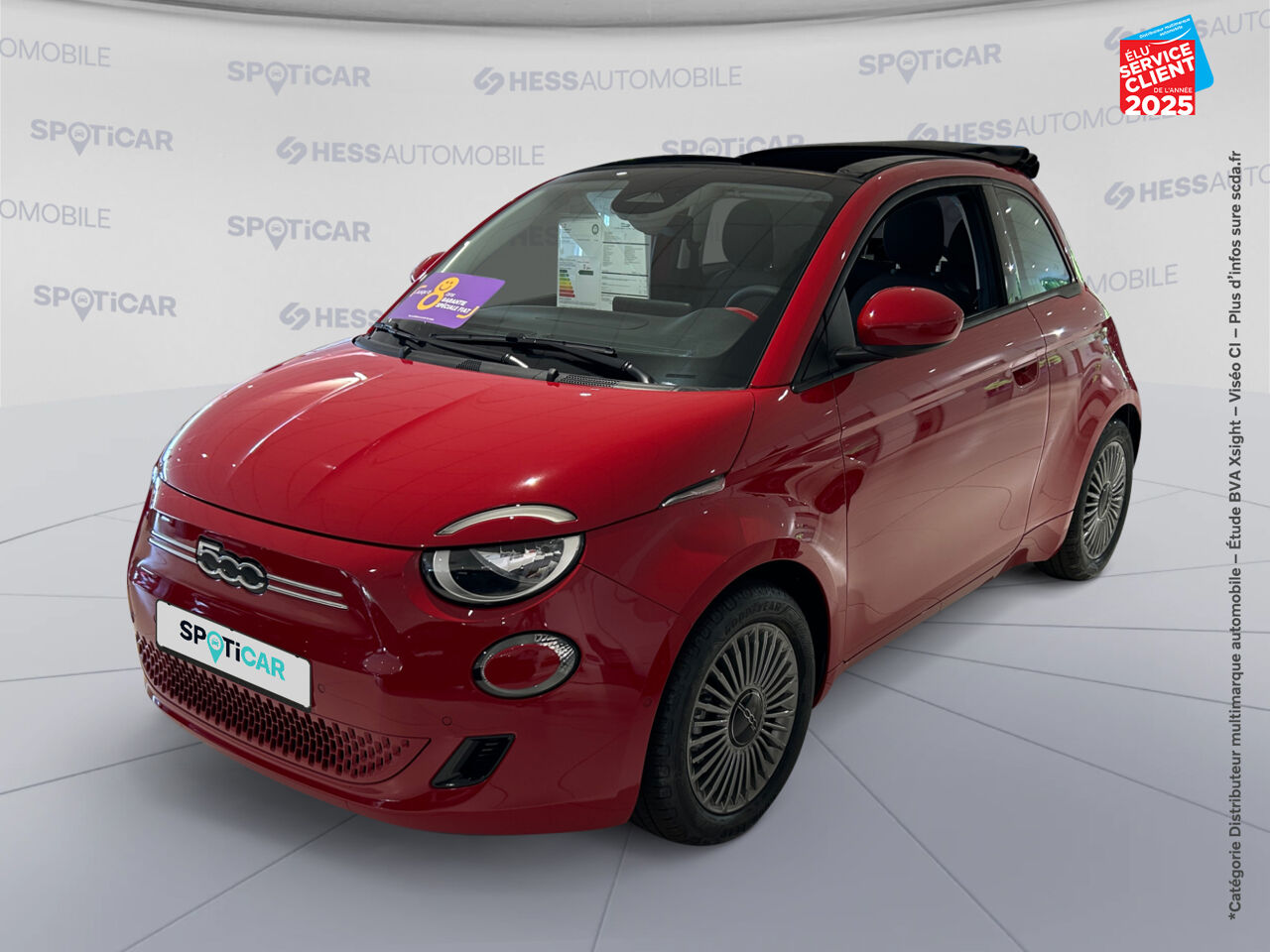 Véhicule d'occasion FIAT 500C E 95CH PACK CONFORT MY23 chez Toyota Thionville