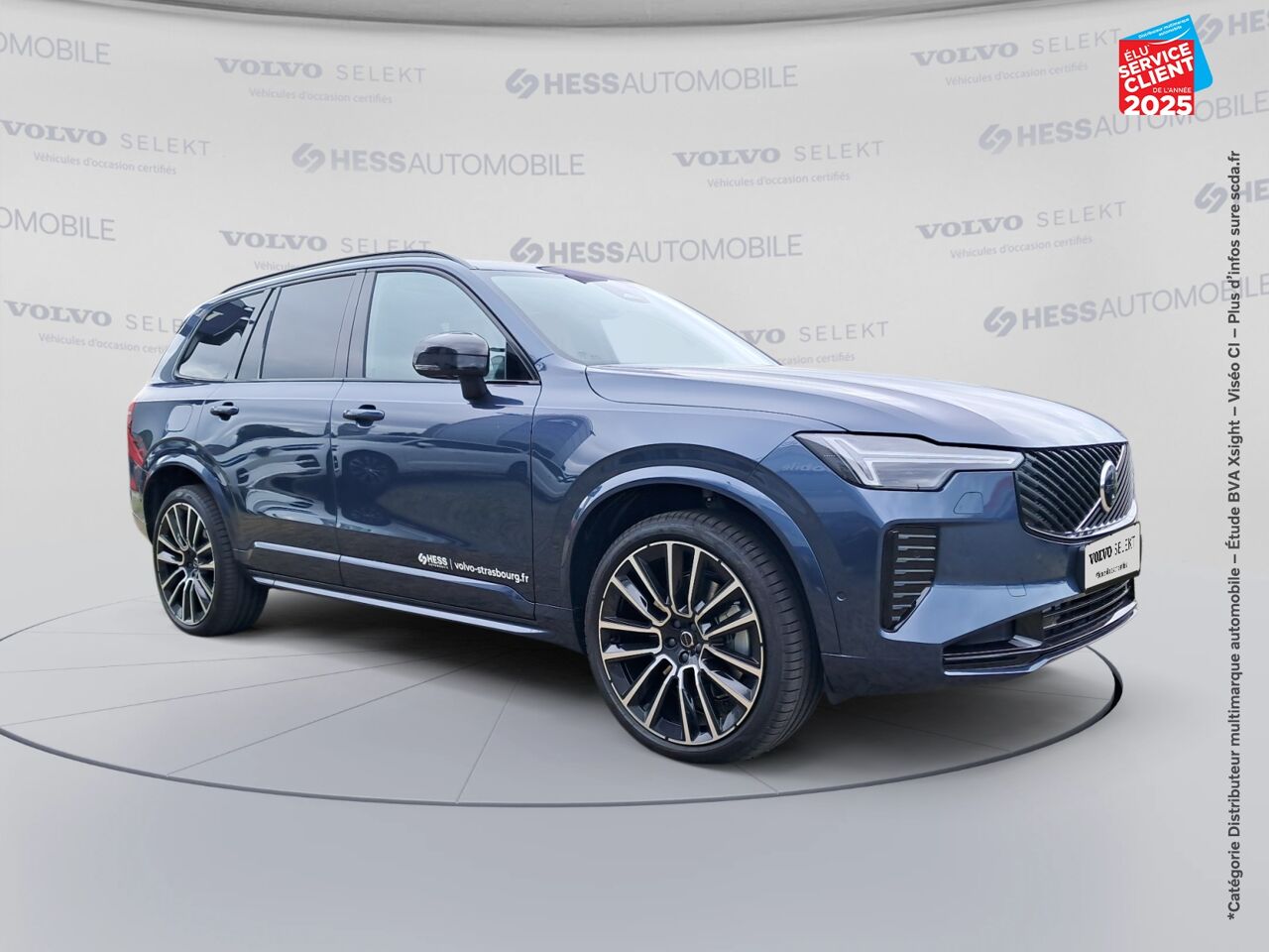 Véhicule d'occasion VOLVO XC90 T8 AWD 310 + 145CH ULTRA STYLE DARK GEARTRONIC chez Toyota Metz