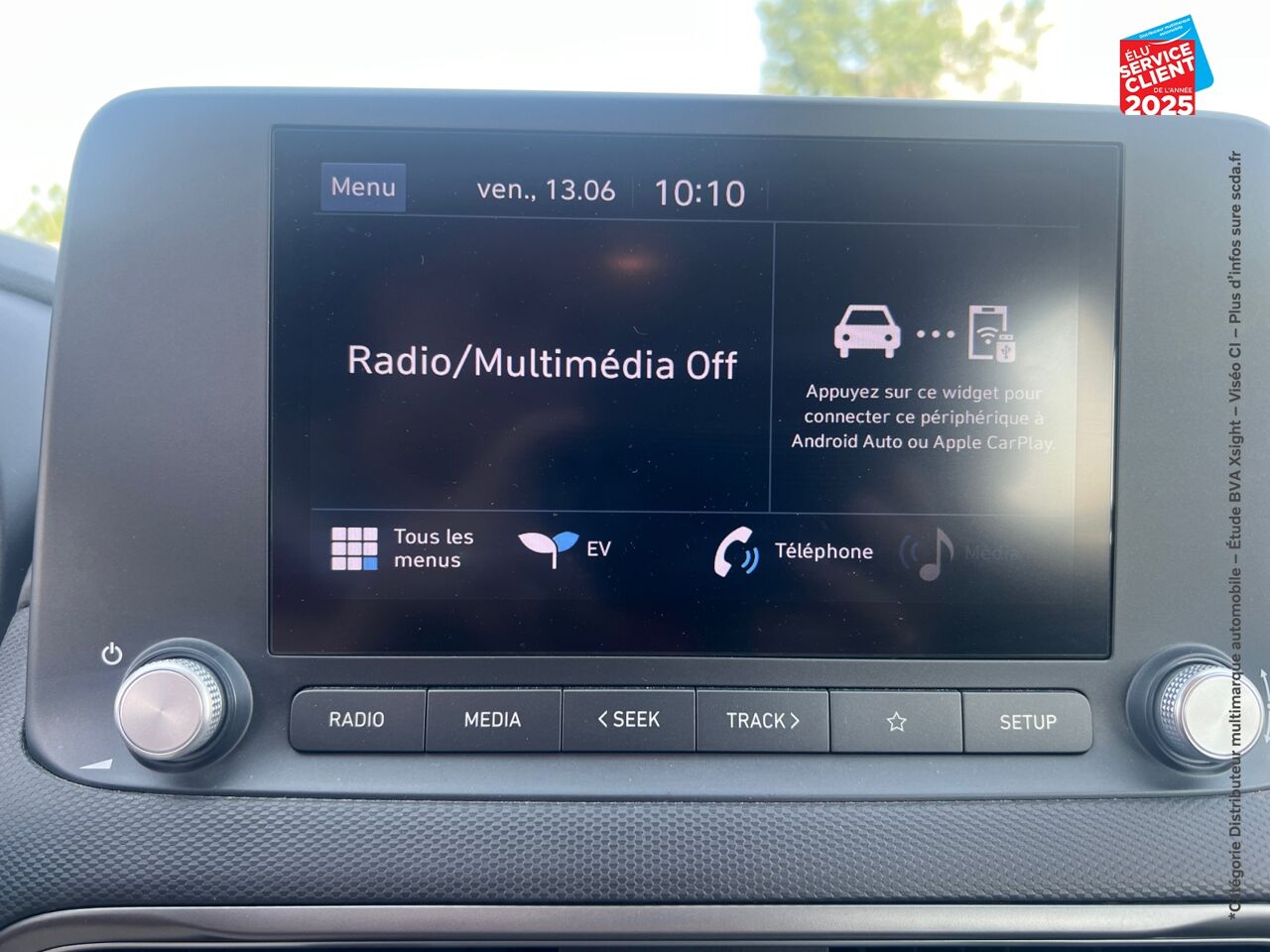 Véhicule d'occasion HYUNDAI KONA ELECTRIC 39KWH - 136CH INTUITIVE CAMERA chez Hyundai Chalons