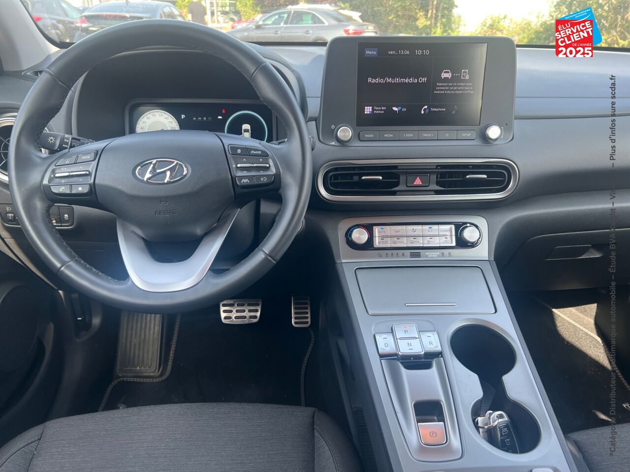 Véhicule d'occasion HYUNDAI KONA ELECTRIC 39KWH - 136CH INTUITIVE CAMERA chez Hyundai Chalons