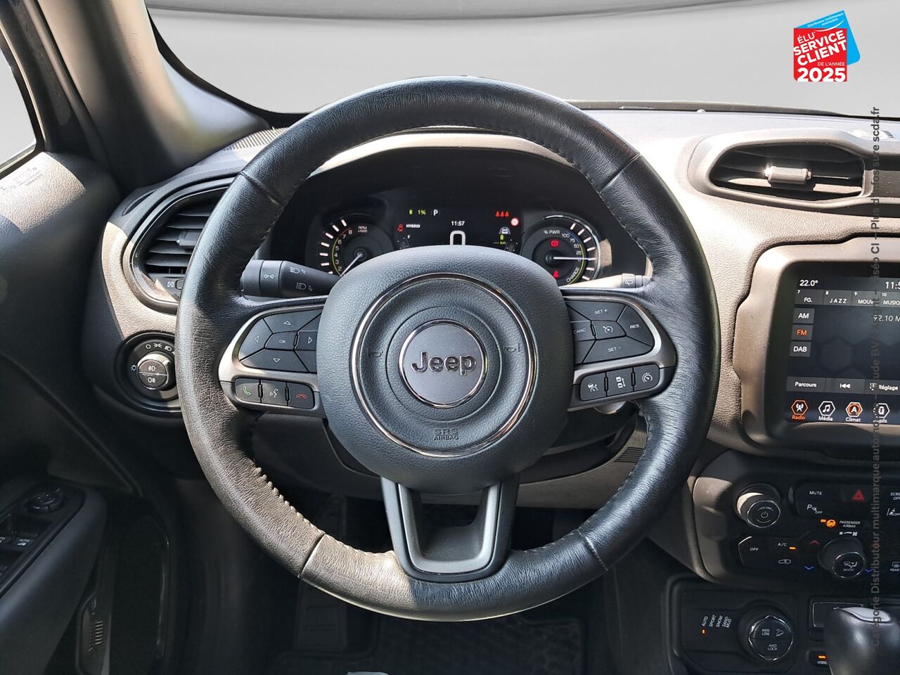 Véhicule d'occasion JEEP RENEGADE 1.3 GSE T4 240CH 4XE S AT6 MY21 chez Nissan Haguenau