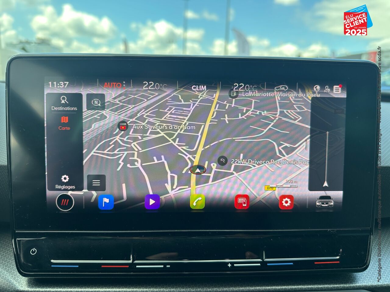 Véhicule d'occasion SEAT LEON 1.0 ETSI 110CH URBAN DSG7 GPS CAMERA CARPLAY chez Toyota Saint Dizier