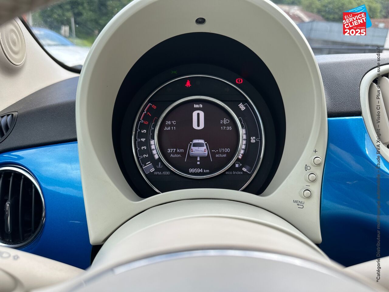 Véhicule d'occasion FIAT 500 1.2 8V 69CH POP TOUVRANT chez Fiat Dijon