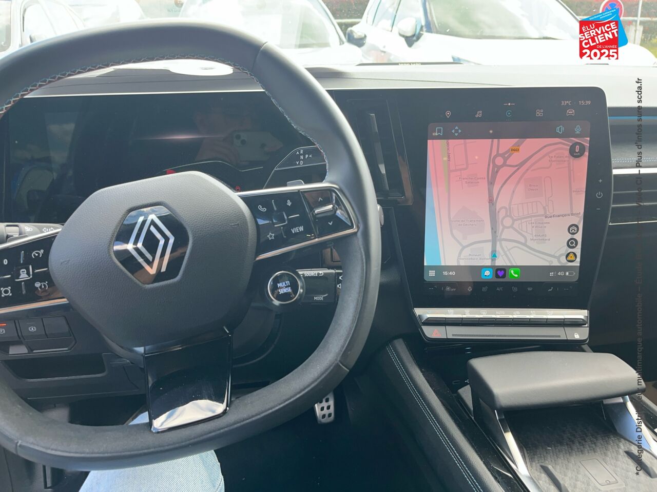 Véhicule d'occasion RENAULT ESPACE 1.2 E-TECH FULL HYBRID 200CH ESPRIT ALPINE 7 PLACES - 24 chez Toyota Thionville