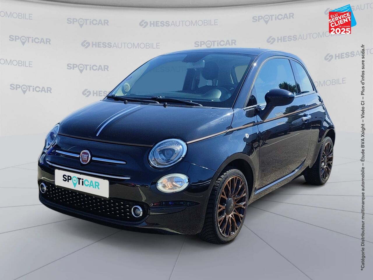 Véhicule d'occasion FIAT 500 1.2 8V 69CH ECO PACK COLLEZIONE FALL EURO6D chez Opel Saint-Dizier