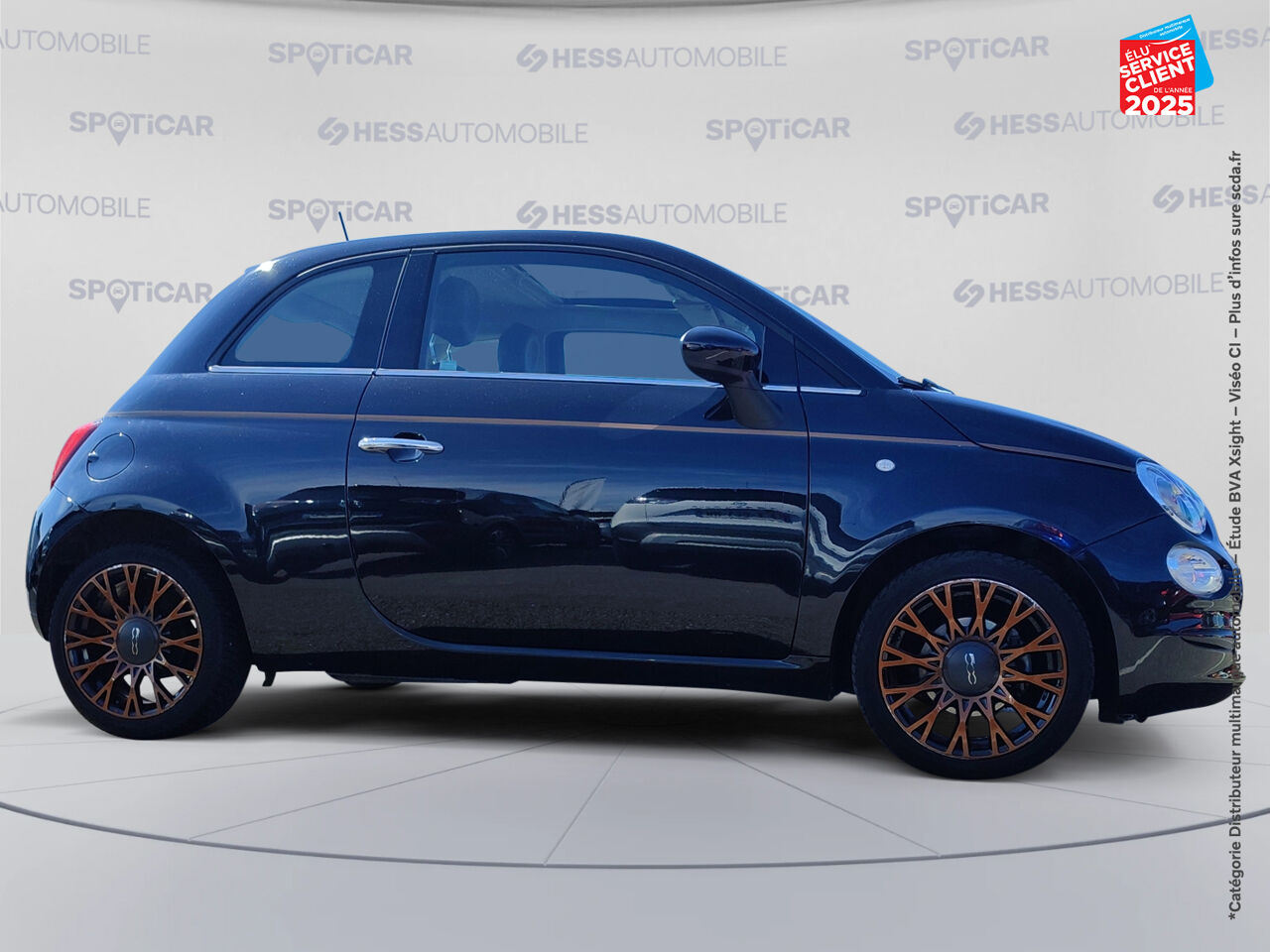 Véhicule d'occasion FIAT 500 1.2 8V 69CH ECO PACK COLLEZIONE FALL EURO6D chez Opel Saint-Dizier