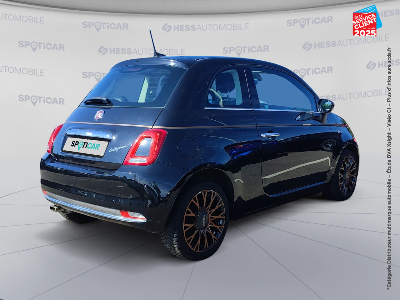 Véhicule d'occasion FIAT 500 1.2 8V 69CH ECO PACK COLLEZIONE FALL EURO6D chez Opel Saint-Dizier