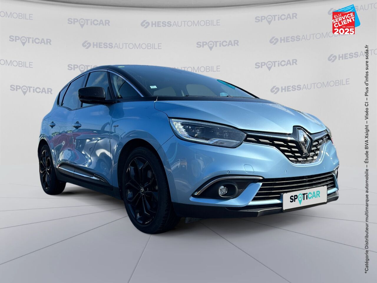 Véhicule d'occasion RENAULT SCENIC 1.7 BLUE DCI 120CH BLACK EDITION TPANO SIEGES CHAUF GPS CAMERA HUD chez Hyundai Mulhouse