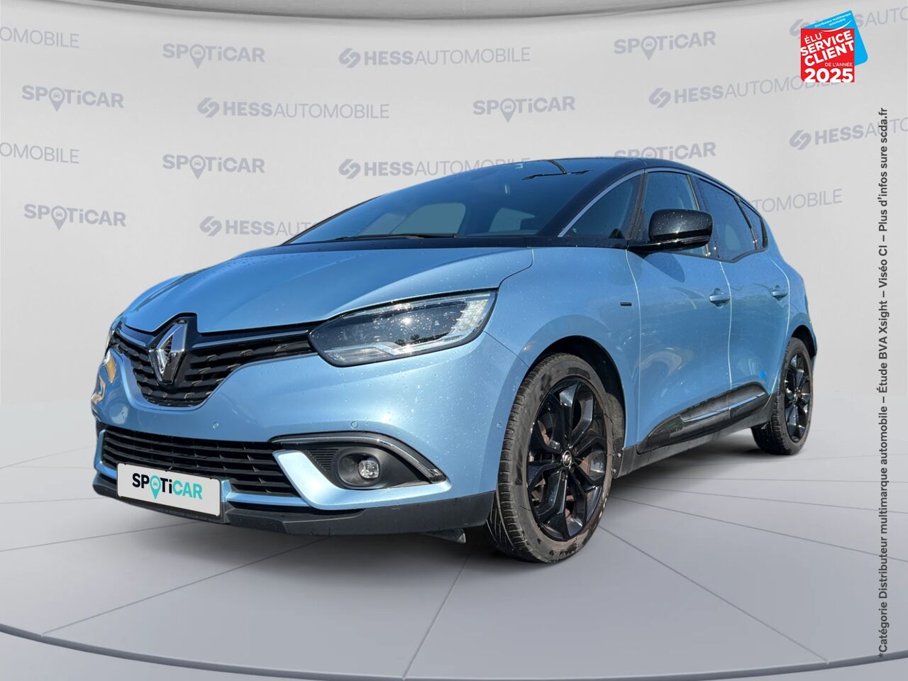 Véhicule d'occasion RENAULT SCENIC 1.7 BLUE DCI 120CH BLACK EDITION TPANO SIEGES CHAUF GPS CAMERA HUD chez Hyundai Mulhouse