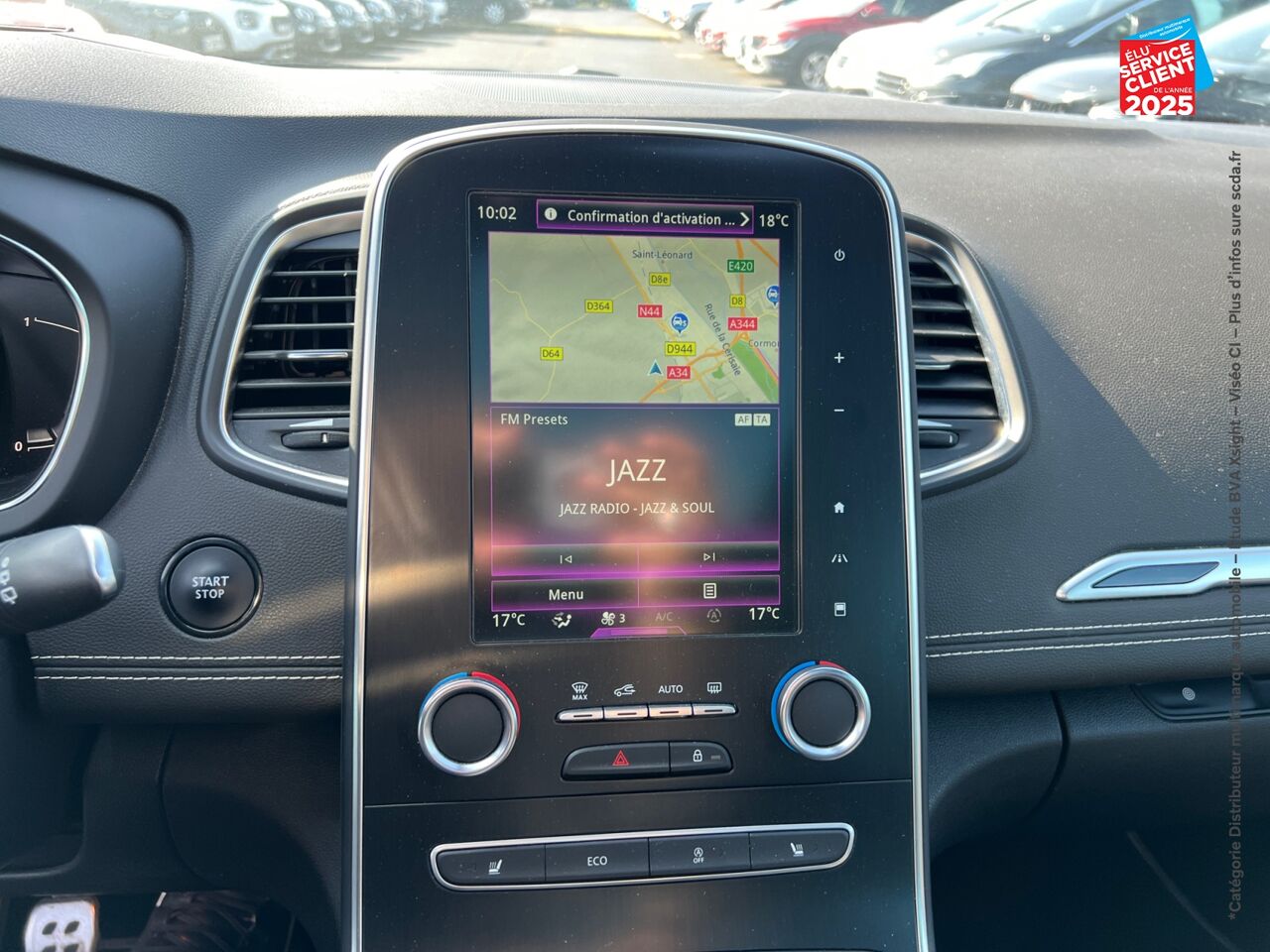 Véhicule d'occasion RENAULT SCENIC 1.7 BLUE DCI 120CH BLACK EDITION TPANO SIEGES CHAUF GPS CAMERA HUD chez Hyundai Mulhouse