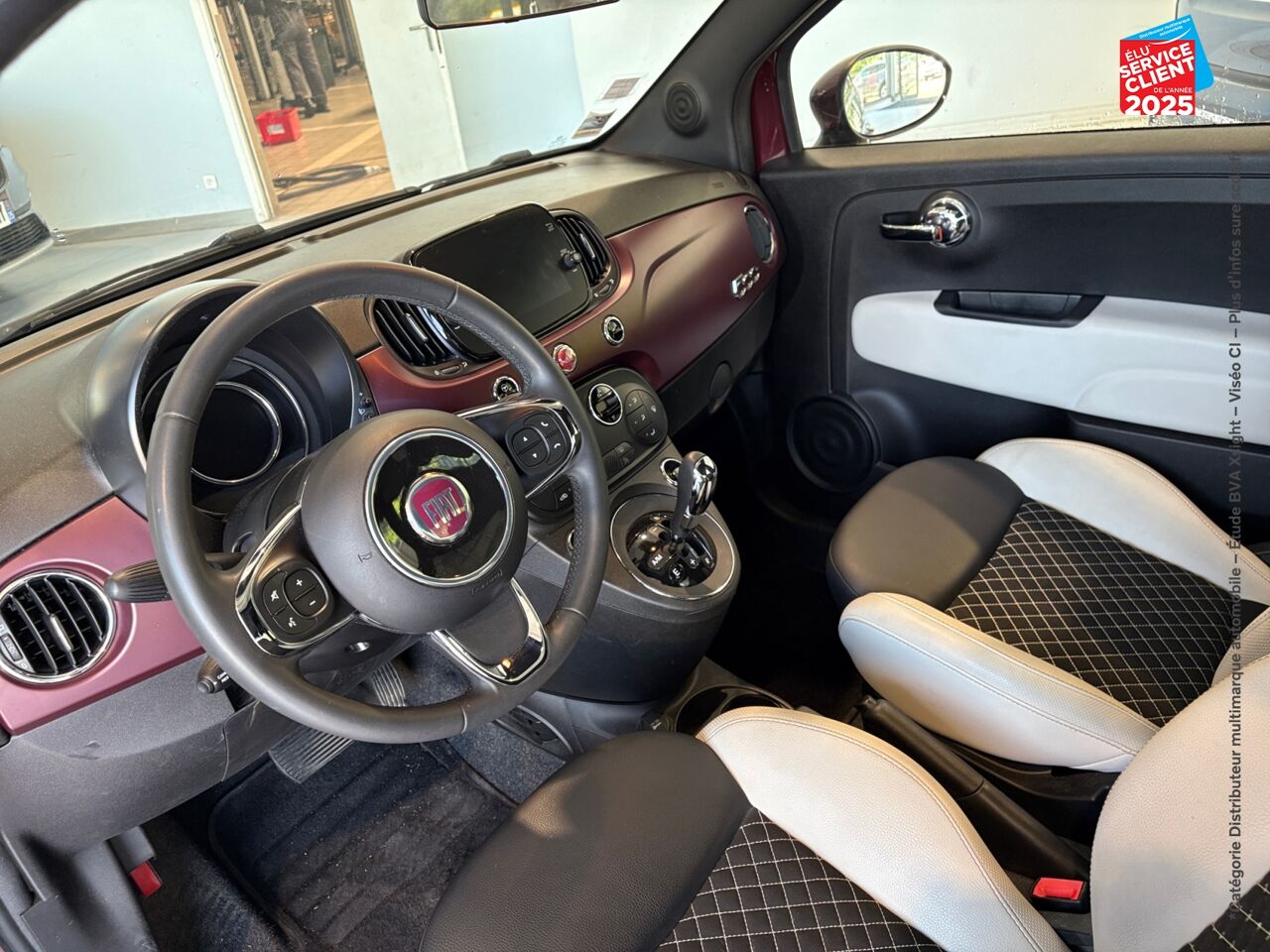 Véhicule d'occasion FIAT 500 1.2 8V 69CH SS DOLCEVITA DUALOGIC chez Hyundai Besançon