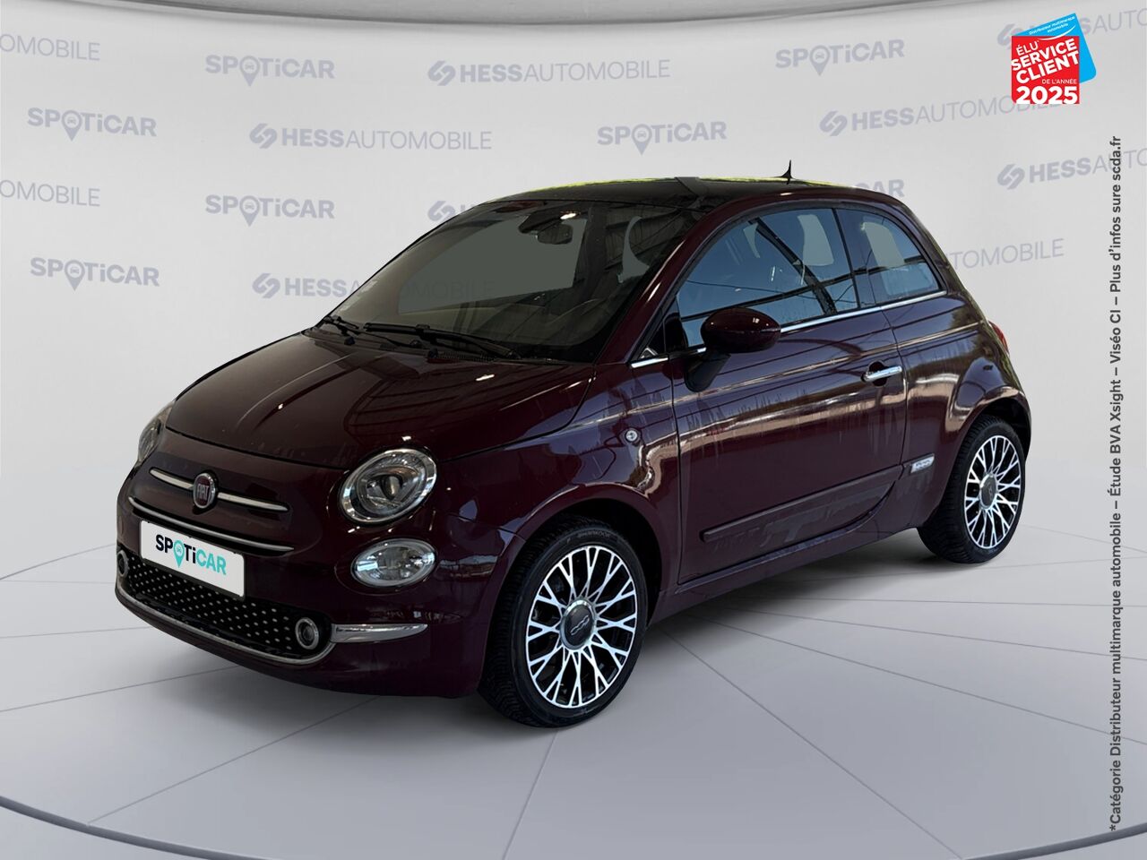 Véhicule d'occasion FIAT 500 1.2 8V 69CH SS DOLCEVITA DUALOGIC chez Hyundai Besançon