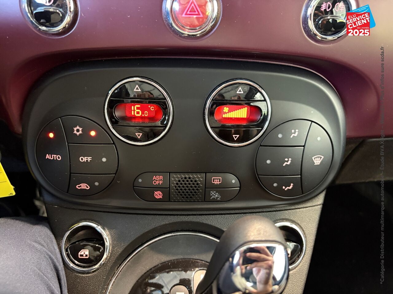 Véhicule d'occasion FIAT 500 1.2 8V 69CH SS DOLCEVITA DUALOGIC chez Hyundai Besançon