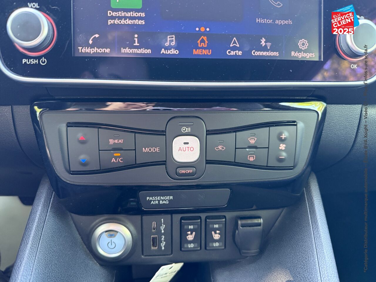 Véhicule d'occasion NISSAN LEAF 150CH 40KWH N-CONNECTA 21 chez Hyundai Chalons