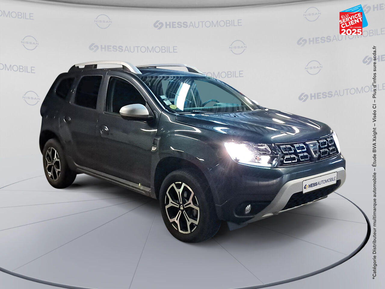 Véhicule d'occasion DACIA DUSTER 1.5 BLUE DCI 115CH PRESTIGE 4X2 - 20 GPS CAMERA ATTELAGE chez Renault Colmar