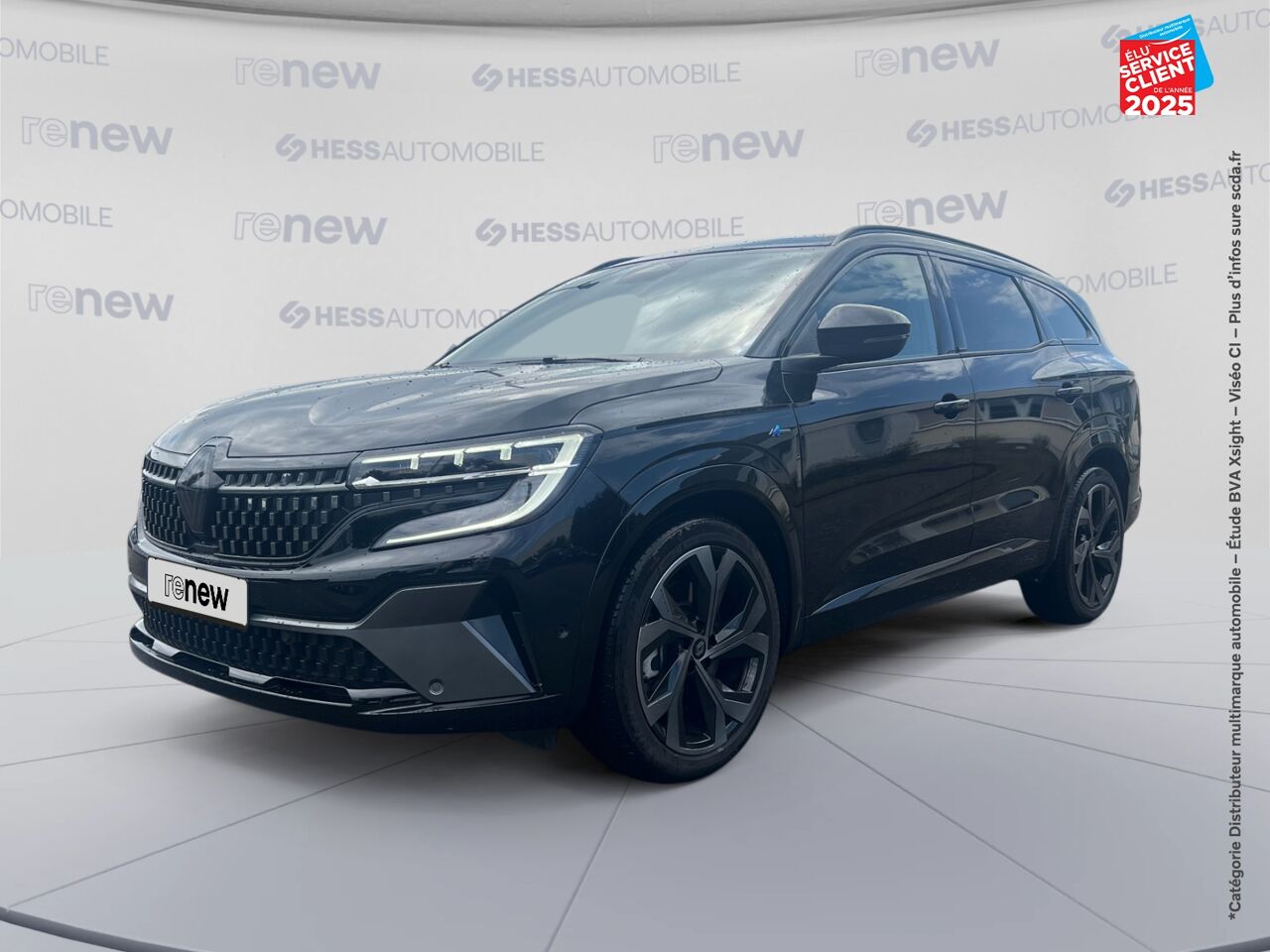 Véhicule d'occasion RENAULT ESPACE 1.2 E-TECH FULL HYBRID 200CH ESPRIT ALPINE TPANO SIEGES CHAUF GPS CAMERA CARPLAY chez Peugeot Charleville