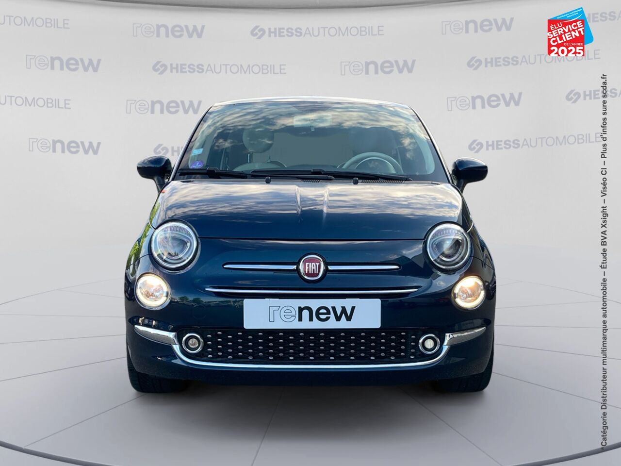 Véhicule d'occasion FIAT 500 1.2 8V 69CH ECO PACK LOUNGE TPANO chez HESS Automobile